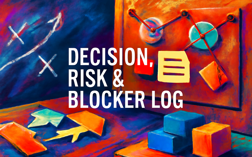 Decision, Risk & Blocker Log - promo