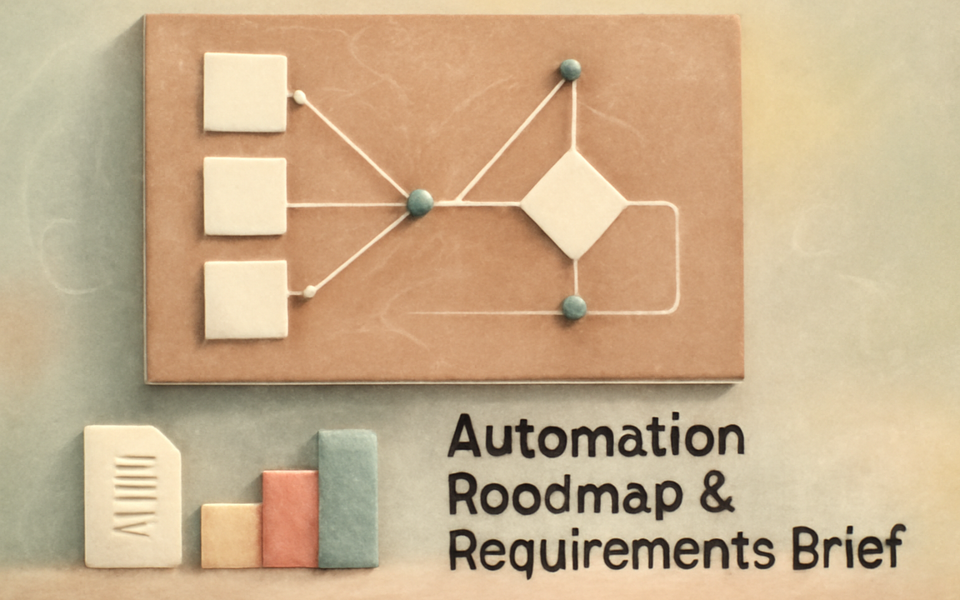Automation Roadmap & Requirements Brief - promo