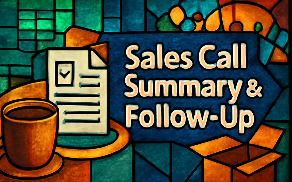 Sales Call Summary & Follow-Up Pack - promo